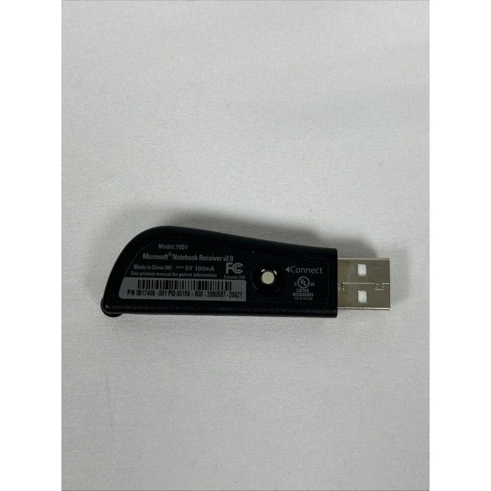 Microsoft Wireless Mobile Mouse 3000 Model 1359 Blue Black W/ Dongle